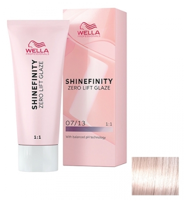 Wella Pusiau permanentūs dažai 06/6 Cherry Wine Shinefinity - Spalva: 07/13 Pelen? Auksin? Šviesi