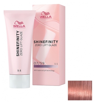 Vopsea Semipermanentă Wella 06/6 Cherry Wine Shinefinity - Culoare: 07/59 Blond Mahon Afumat