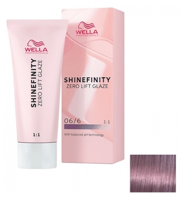 Wella Shinefinity Zero Lift Glaze Coloração Semi-Permanente 60 ml - Cor: 06/6 Louro Escuro Violeta