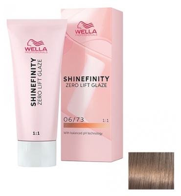 Wella Półtrwała Farba do Włosów 06/6 Wiśniowe Wino Shinefinity - Kolor: 06/73 Ciemny Blond Z?oty Br?z
