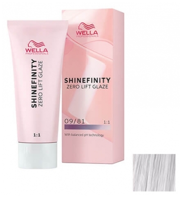 Wella Pusiau permanentūs dažai 06/6 Cherry Wine Shinefinity - Spalva: 09/81 Labai Švies?s Perl? Pelen? Blondin?