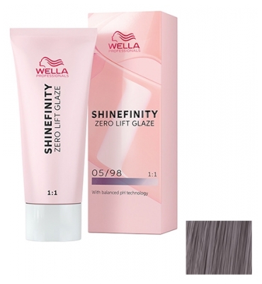 Wella Pusiau permanentūs dažai 06/6 Cherry Wine Shinefinity - Spalva: 05/98 Šviesiai ruda d?min? perlin?