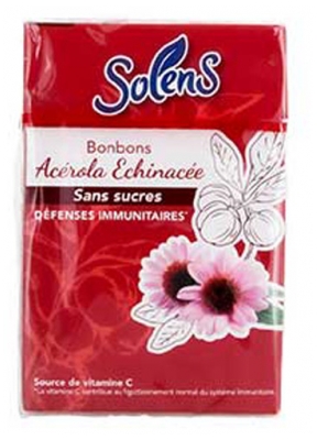Solens Bomboane Fără Zahăr Acerola Echinaceea 50 g