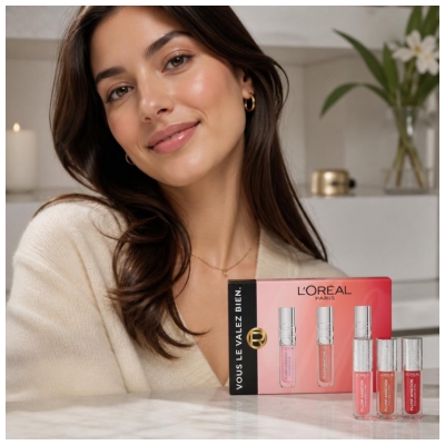 L'Oréal Paris Plump Ambition Volumizing Lip Oil Trio Box