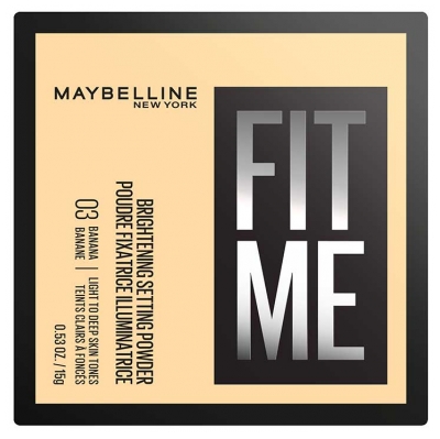 Maybelline New York Fit Me Poudre Fixatrice Matifiante 15 g - Teinte : 03 Banane