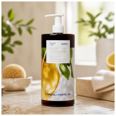 Korres Duschgel Basilikum Zitrone 1 L