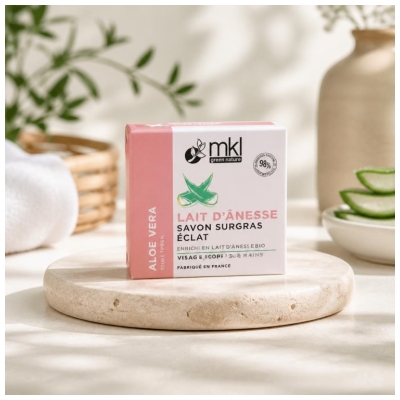 MKL Green Nature Aloe Vera Oslovsko mleko Bogata mila za sijaj 100 g