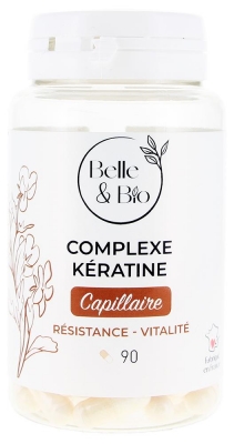 Belle & Bio Complexe Kératine Capillaire 90 Gélules (à consommer de préférence avant le 30/10/2026)