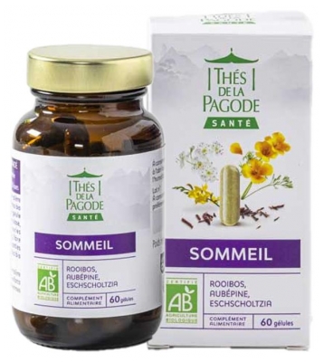 Thés de la Pagode Sommeil Bio 60 Kapsler (bedst før 31/10/2026)