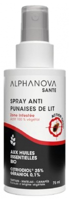 Alphanova Anti-Bed Bug Spray 75 ml (best before 31/10/2026)