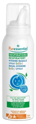 Puressentiel Respiratoire Næsehygiejne Spray Baby med Aloe Vera 120 ml (bedst før 31/10/2026)