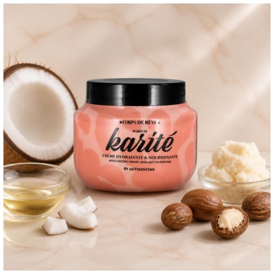 Authentine Corps de Rêve Crème Nourrissante & Hydratante Karité 250 ml