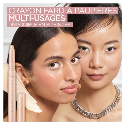 L'Oréal Paris Paradise Le Shadow Stick Fard à Paupières 1,4 g - Teinte : 105 Mesmerizing Gold