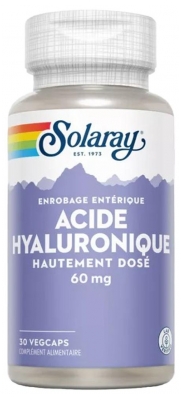 Solaray Highly Dosed Hyaluronic Acid 30 Vegetable Gel-Caps (best before 01/11/2026)