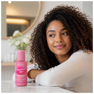 Les Secrets de Loly Pink Power Bond hiuksiin jätettävä korjaava suihke 200 ml