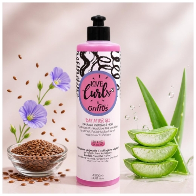 Griffus Love Curls Day After Gel Spendet Feuchtigkeit und Reaktiviert Locken 420 g