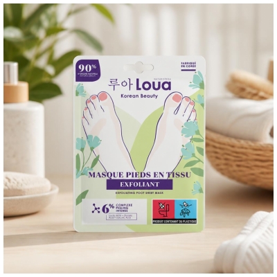 Loua Mască pentru Picioare din Material Exfoliant 1 Pereche 40 ml