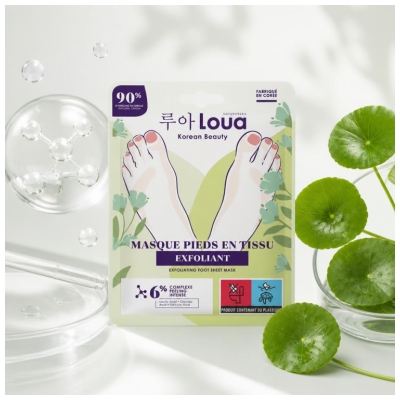Loua Mască pentru Picioare din Material Exfoliant 1 Pereche 40 ml