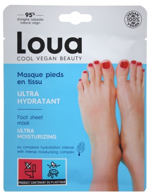Masca Ultra-Hidratantă din Material pentru Picioare Loua 1 Pereche 16 ml