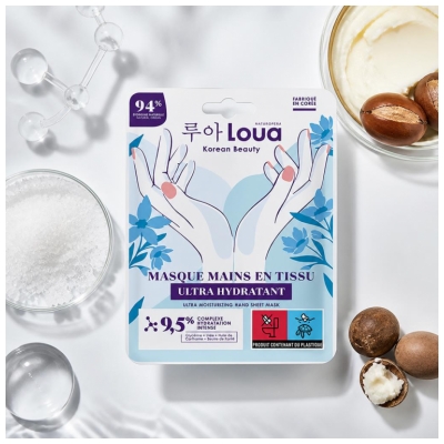 Loua Fuktgivande & Skyddande Tygmask för Händer 1 Par 14 ml