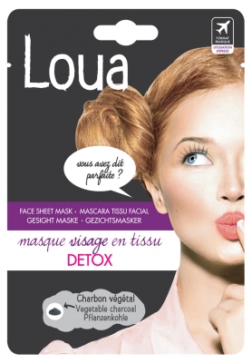 Loua Masque Coréen Visage en Tissu Détox K-Beauty 23 ml