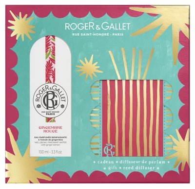 Roger & Gallet Rød Ingefær Velgørende Eau Parfumée 100 ml + Gratis Duftspreder