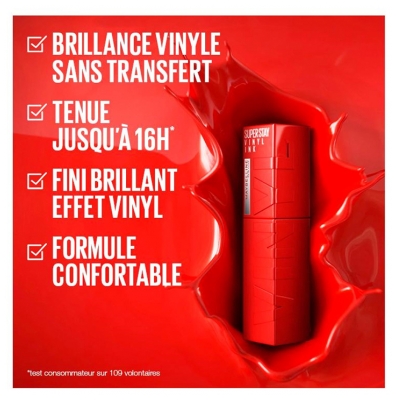 Maybelline New York Superstay Vinyl Ink Encre à Lèvres 4,2 ml - Teinte : 45 Capricious
