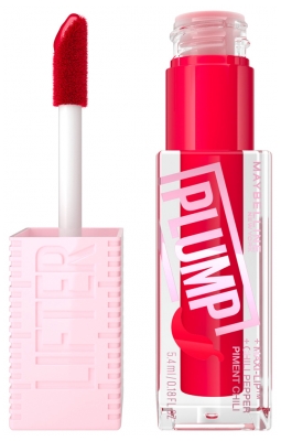 Maybelline New York Lifter Plump Gloss Volyymivaikutus 5,4 ml - Tint: 004 Punainen lippu