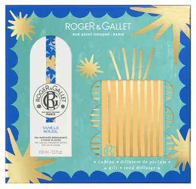 Roger & Gallet Vanille Soleil Eau Parfumée Bienfaisante 100 ml + Ilmainen Tuoksudiffuusori