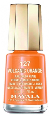 Mavala Mini Color Helmiäishohtoinen Kynsilakka 5 ml - Väri: 127 Vulkaaninen oranssi