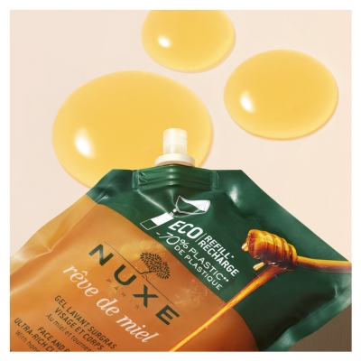 Nuxe Rêve de Miel Gel Lavant Surgras Éco-Recharge 400 ml