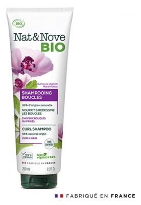 Nat&Nove Bio Shampooing Bio Sans sulfate Cheveux Bouclés ou Frisés 250ml