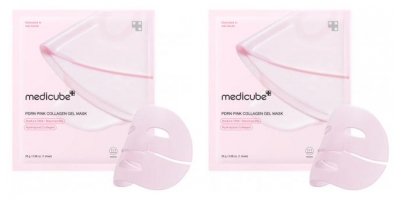 Medicube PDRN Mascarilla en Gel de Colágeno Rosa 28 g Lote de 2