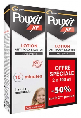 Pouxit Anti-Luizen en Neten Lotion 2 x 100 ml Verpakking