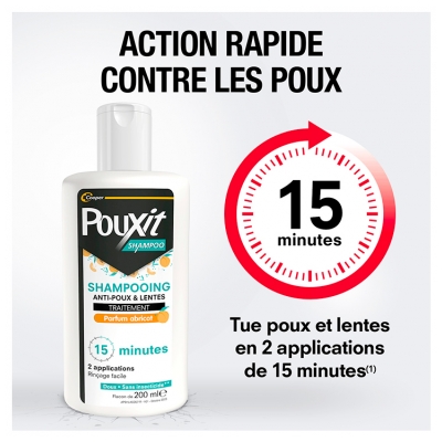Pouxit Shampoing Anti-Poux & Lentes Abricot 200 ml