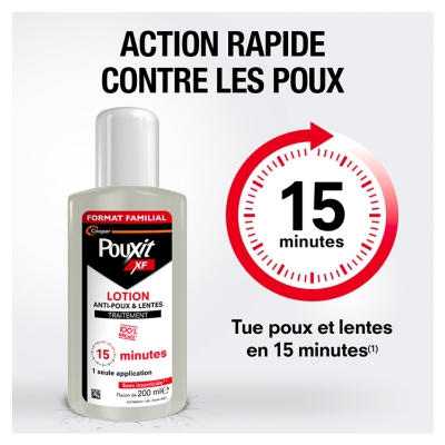 Pouxit XF Anti-Poux et Lentes Lotion Lot de 2 x 200 ml Offre Spéciale