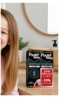 Pouxit Flash Proti Ušem in Gnjidam Šampon za Tretma 2 x 100 ml Posebna Ponudba