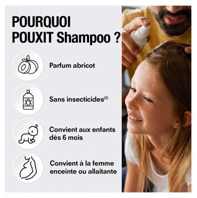 Pouxit Shampoing Anti-Poux & Lentes Abricot 100 ml