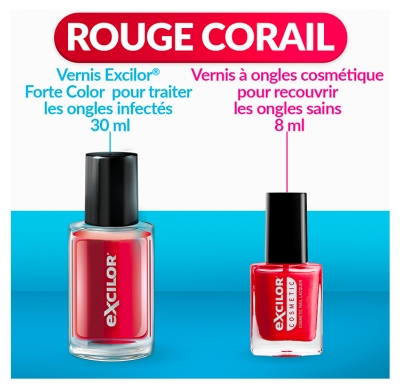 Excilor Excilor Forte Traitement Mycose de l'Ongle Coloré + Vernis Classique Coloré 30 ml