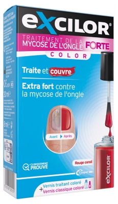 Excilor Excilor Forte Trattamento Micosi dell'Unghia Colorato + Smalto Classico Colorato 30 ml