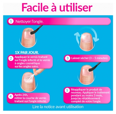 Excilor Excilor Forte Traitement Mycose de l'Ongle Coloré + Vernis Classique Coloré 30 ml - Couleur : Nude