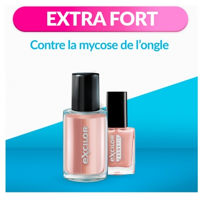 Excilor Excilor Forte Traitement Mycose de l'Ongle Coloré + Vernis Classique Coloré 30 ml - Couleur : Nude