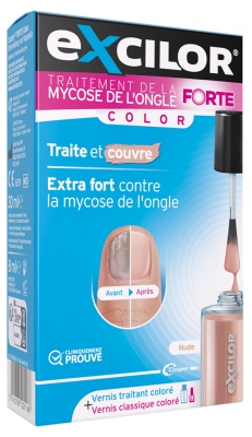 Excilor Excilor Forte Trattamento Micosi dell'Unghia Colorato + Smalto Classico Colorato 30 ml - Colore: Nudo