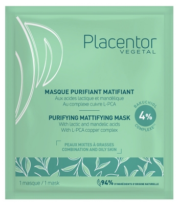 Placentor Végétal Rensende og Matterende Maske 25 g