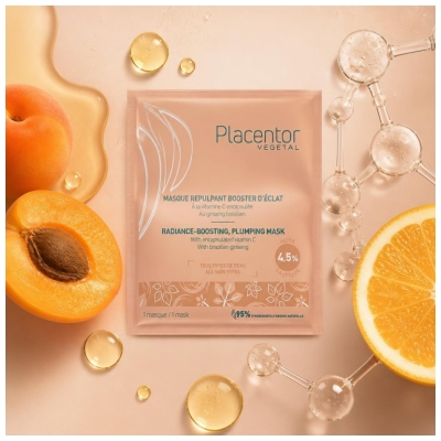 Placentor Végétal Masque Repulpant Booster d'Éclat 25 g