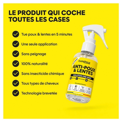 Catapoux Anti-Poux & Lentes Solution One Shot 140 ml