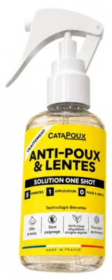 Catapoux Solução Anti-Piolhos & Lêndeas One Shot 140 ml