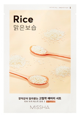 Missha Airy Fit Rice Sheet Mask 19 g
