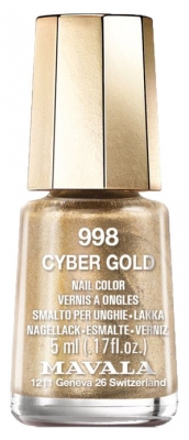 Mavala Mini Color Glitter Nagellak 5 ml - Kleur: 998 Cyber Goud