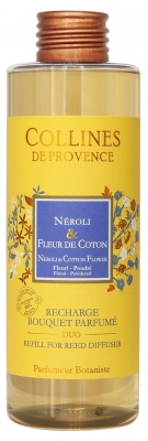 Collines de Provence Navulling Bouquet Parfumé Duo 200 ml - Geur: Neroli & Katoenbloem